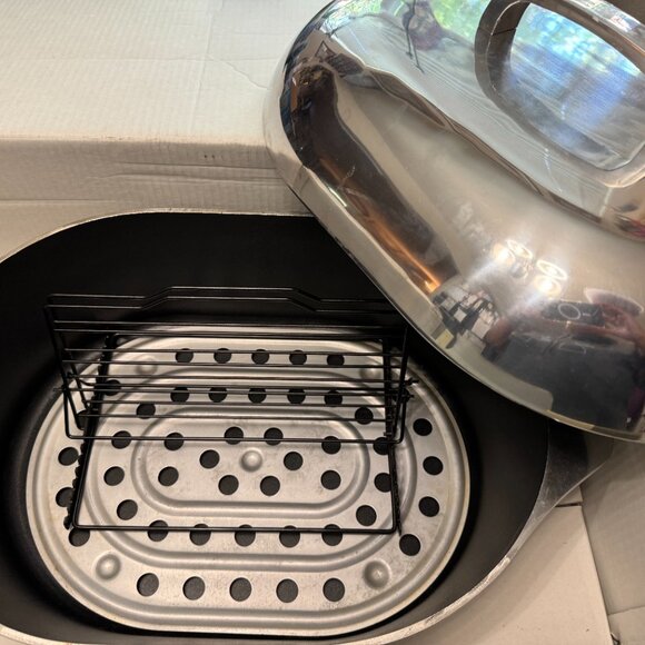 VillaWare Dome Roaster 13 Qt Italian Dutch Oven Cast Aluminum - Picture 3 of 8
